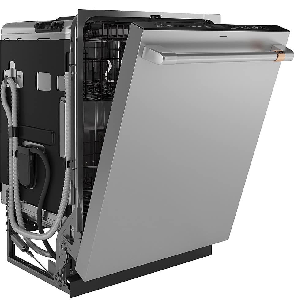 Alt View 30. Café - Top Control Built-In Stainless Steel Tub Dishwasher with 3rd Rack, CustomFit Top Rack and 42 dBA - Stainless Steel.