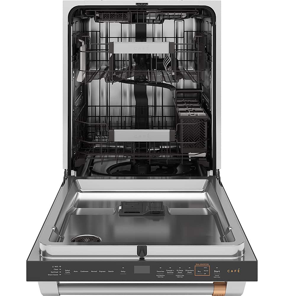 Alt View 11. Café - Top Control Smart Built-In Stainless Steel Tub Dishwasher with 3rd Rack, UltraWash and 44 dBA - Stainless Steel.