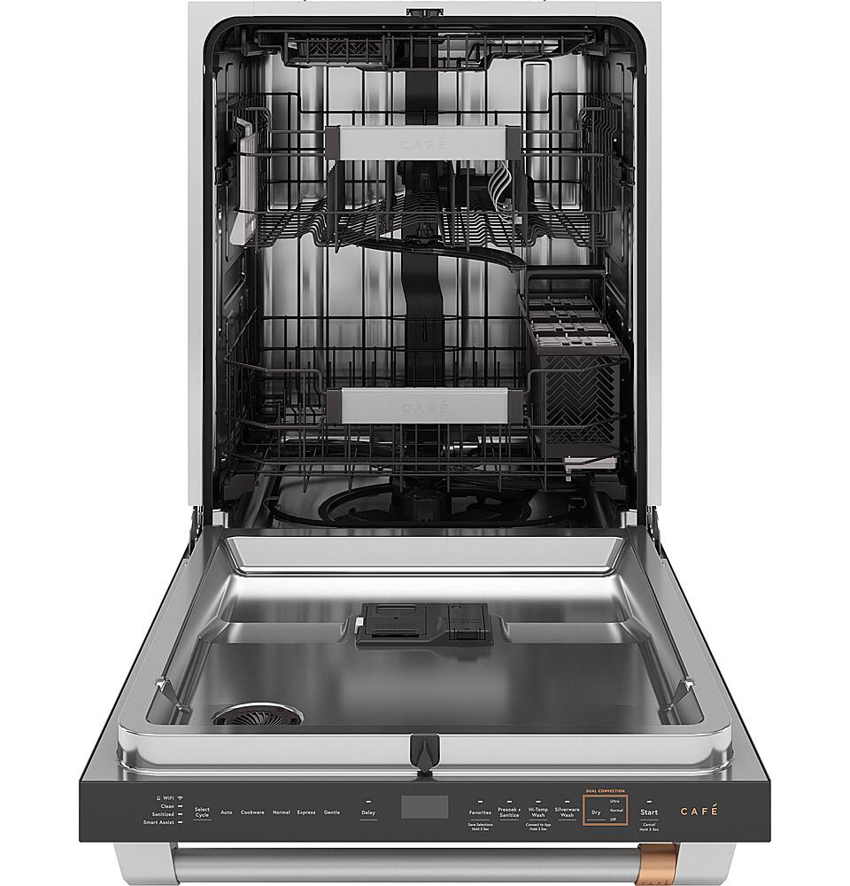 Alt View 11. Café - Top Control Smart Built-In Stainless Steel Tub Dishwasher with 3rd Rack, UltraWash and 44 dBA - Stainless Steel.
