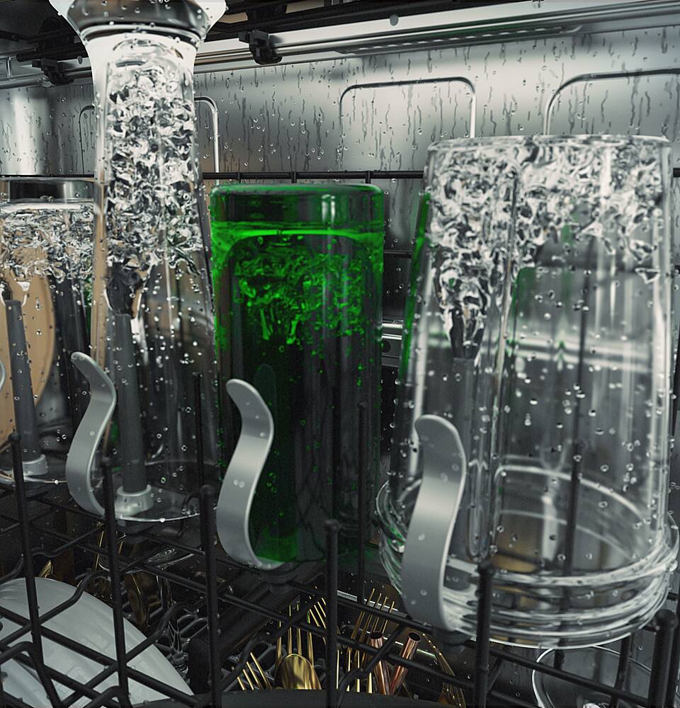 Alt View 23. Café - Top Control Smart Built-In Stainless Steel Tub Dishwasher with 3rd Rack, UltraWash and 44 dBA - Stainless Steel.