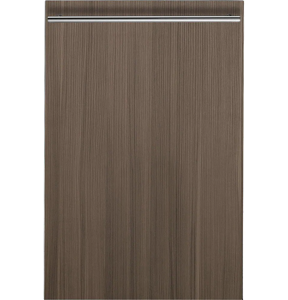 Front. GE - 18" Compact Top Control Built-In Stainless Steel Tub Dishwasher with Piranha Hard Food Disposer and 47 dBA - Custom Panel Ready.