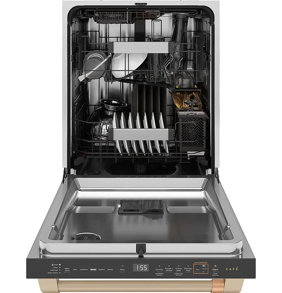 Alt View 1. Café - Top Control Smart Built-In Stainless Steel Tub Dishwasher with 3rd Rack, LED Lighting and 39 dBA - Matte White.