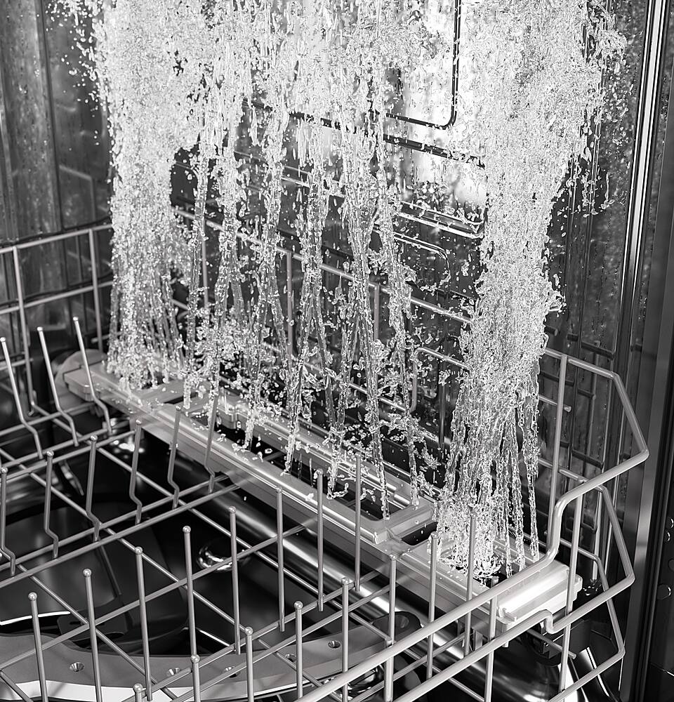 Alt View 16. GE Profile - Top Control Smart Built-In Stainless Steel Tub Dishwasher with 3rd Rack, Dedicated Jet Targeted Wash and 39 dBA - Stainless Steel.