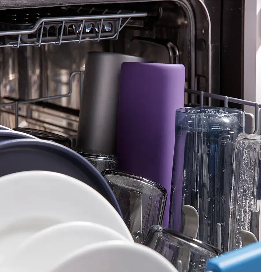 Alt View 20. GE Profile - Top Control Smart Built-In Stainless Steel Tub Dishwasher with 3rd Rack, Dedicated Jet Targeted Wash and 39 dBA - Stainless Steel.
