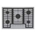 Bosch - 500 Series 30" Built-In Gas Cooktop with 5 burners and LP Conversion - Stainless Steel