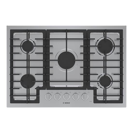 Bosch 500 Series 30" Built-In Gas Cooktop with 5 burners Stainless