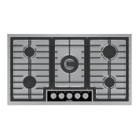 Bosch - Benchmark Series 36" Built-In Gas Cooktop with 5 burners with FlameSelect - Stainless Steel - Front_Zoom
