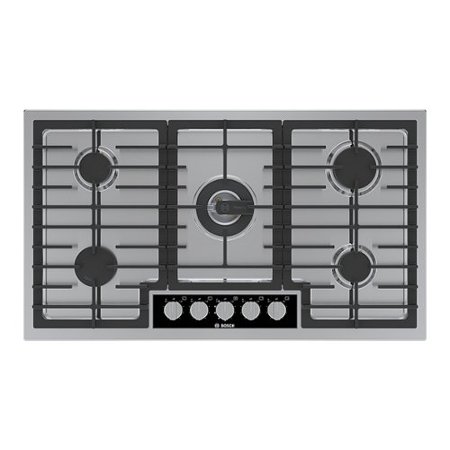Bosch - Benchmark Series 36" Built-In Gas Cooktop with 5 burners with FlameSelect - Stainless Steel