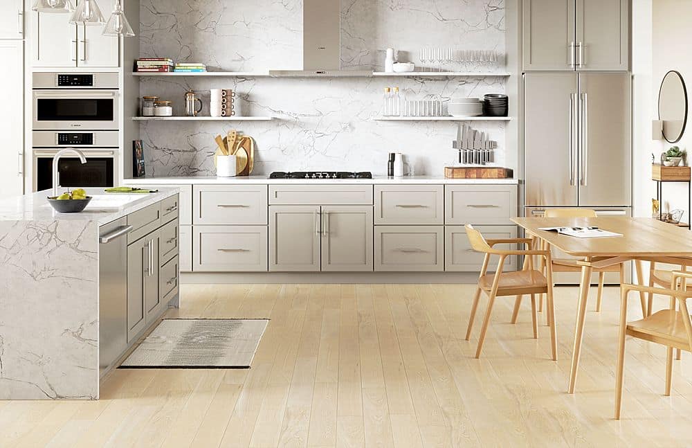 Alt View 17. Bosch - Benchmark Series 36" Built-In Gas Cooktop with 5 burners with FlameSelect - Stainless Steel.