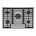 Bosch - 800 Series 30" Built-In Gas Cooktop with 5 burners with FlameSelect and LP Conversion - Stainless Steel