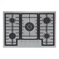 Bosch - 800 Series 30" Built-In Gas Cooktop with 5 burners with FlameSelect - Stainless Steel - Front_Zoom