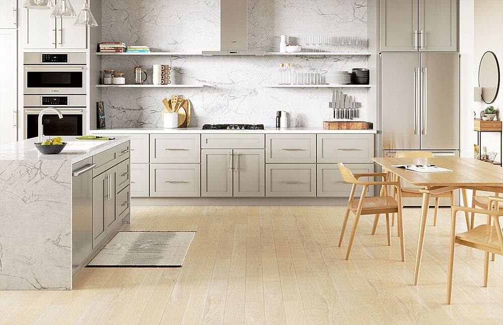 Alt View 17. Bosch - 800 Series 30" Built-In Gas Cooktop with 5 burners with FlameSelect - Stainless Steel.