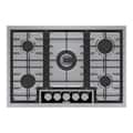 Bosch - Benchmark Series 30" Built-In Gas Cooktop with 5 burners with FlameSelect and LP Conversion - Stainless Steel
