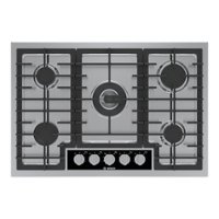 Bosch - Benchmark Series 30" Built-In Gas Cooktop with 5 burners with FlameSelect - Stainless Steel - Front_Zoom