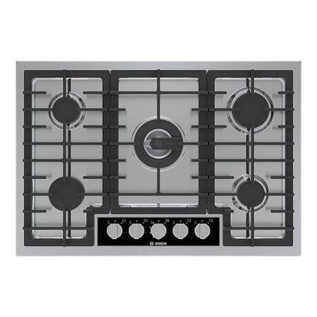 Bosch - Benchmark Series 30" Built-In Gas Cooktop with 5 burners with FlameSelect - Stainless Steel