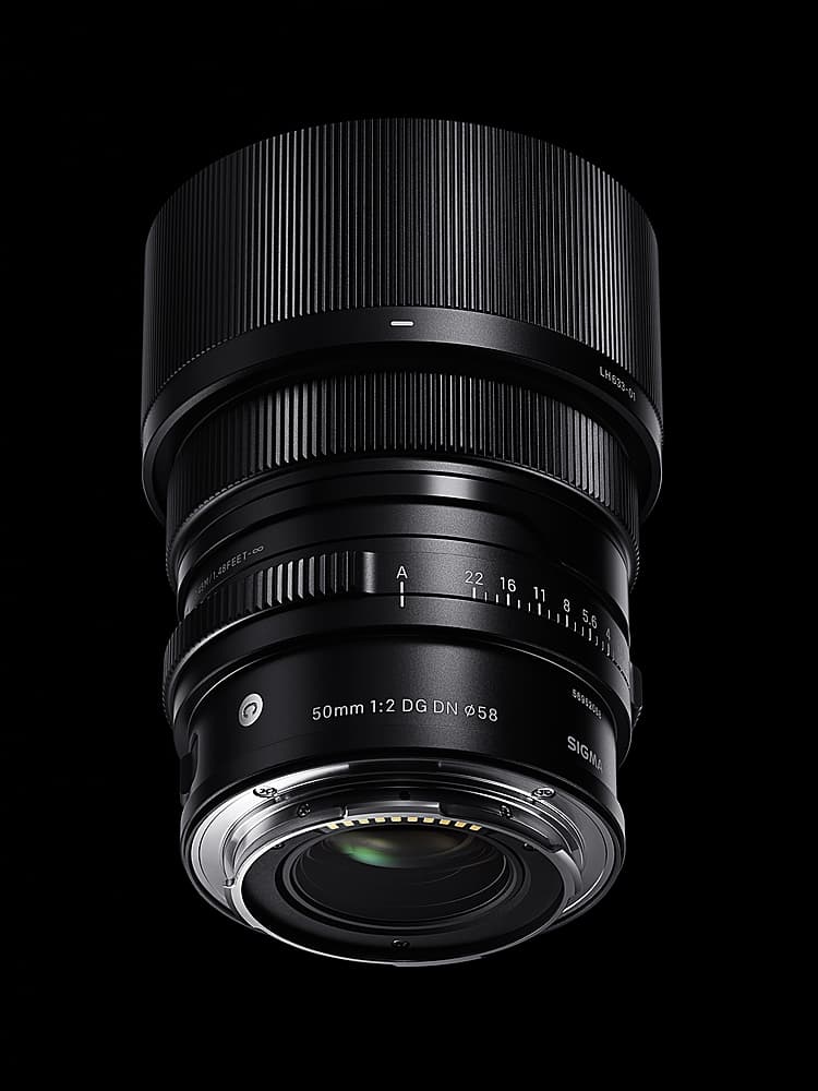 Angle View: Sigma 50mm f/2 DG DN Contemporary Standard Lens for L-Mount Cameras