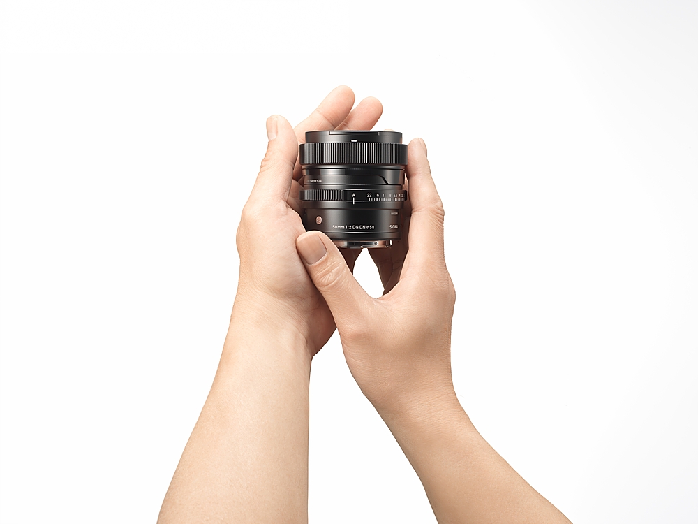 Left View: Sigma 50mm f/2 DG DN Contemporary Standard Lens for L-Mount Cameras