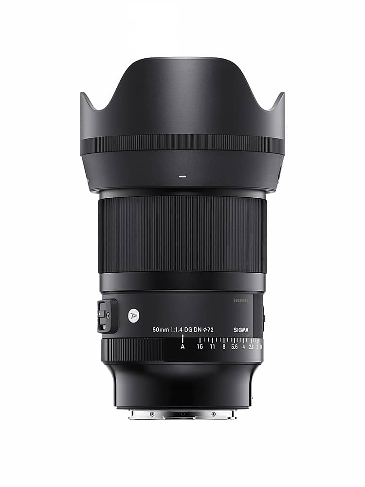 Sigma - 50MM F1.4 DG DN Art Standard Prime Lens for L-Mount Cameras - Black - Front_Zoom