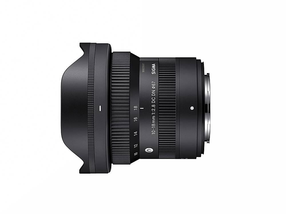 Sigma - 10-18MM f/2.8 DC DN Contemporary Ultra Wide Angle Zoom Lens for X-Mount Cameras - Black - Front_Zoom