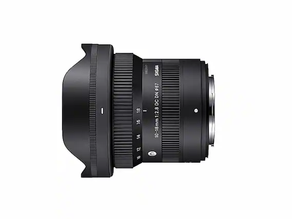 Front. Sigma - Sigma 10-18MM f/2.8 DC DN Contemporary Ultra Wide Angle Zoom Lens for X-Mount Cameras.