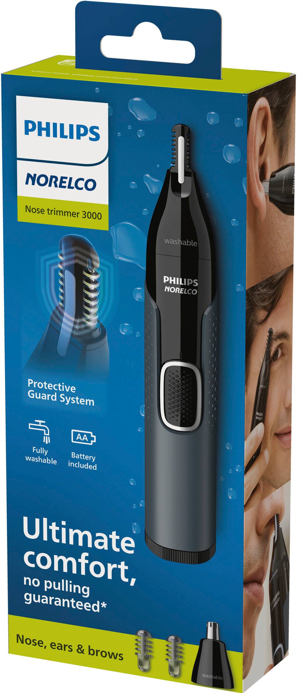 Alt View 27. Philips Norelco - Philips Norelco Nose Trimmer 3000, for Nose, Ears Eyebrows, NT3600/62 - Black.