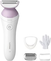 Philips Lady Electric Shaver Series 6000, Cordless with 4 Accessories - White - Angle_Zoom