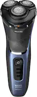 Philips Norelco - Shaver 3600, Rechargeable Wet & Dry electric shaver with Pop-Up Trimmer and Storage Pouch - Storm Blue - Angle_Zoom