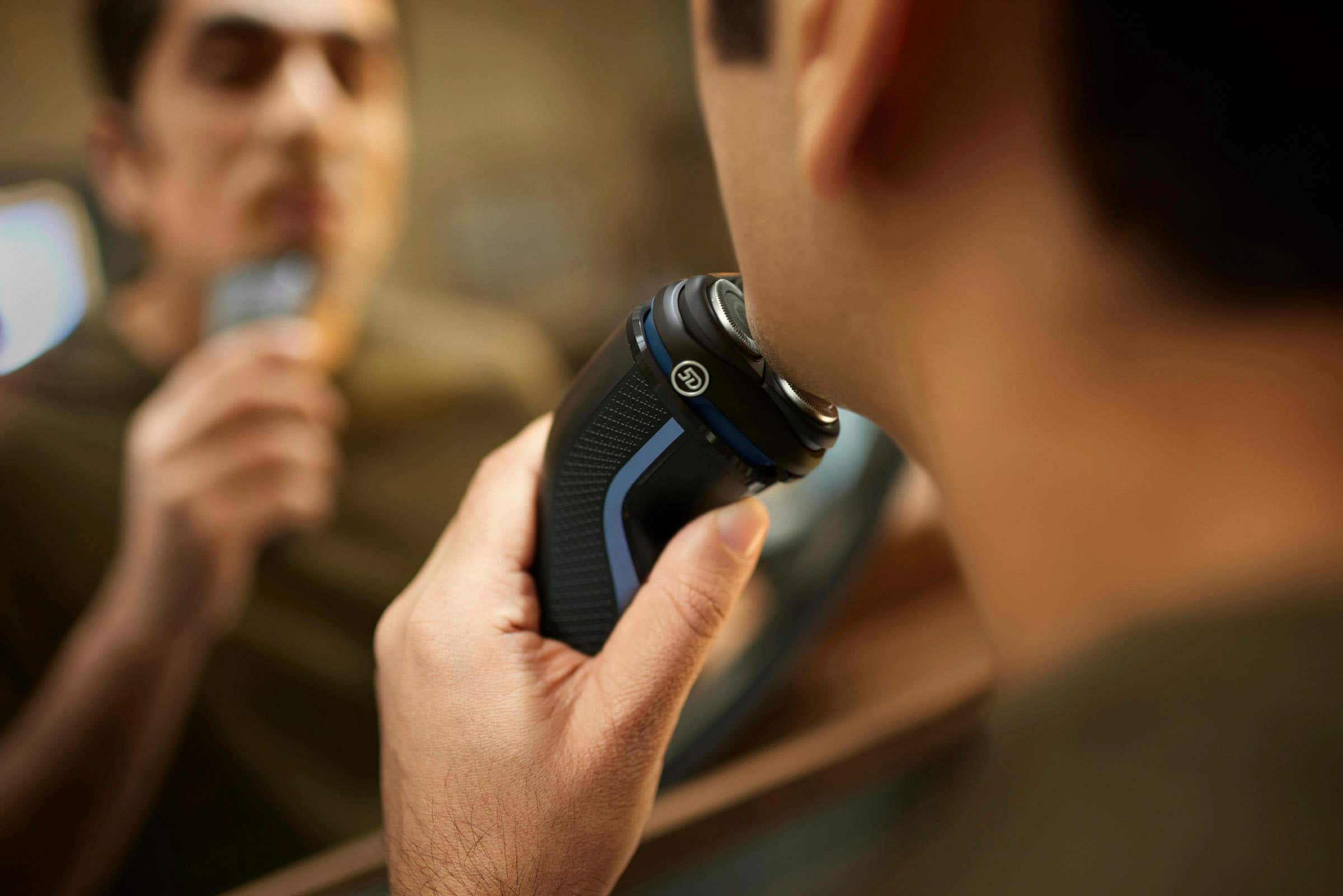 Alt View 19. Philips Norelco - Philips Norelco Shaver 3600, Rechargeable Wet & Dry electric shaver with Pop-Up Trimmer and Storage Pouch - Storm Blue.