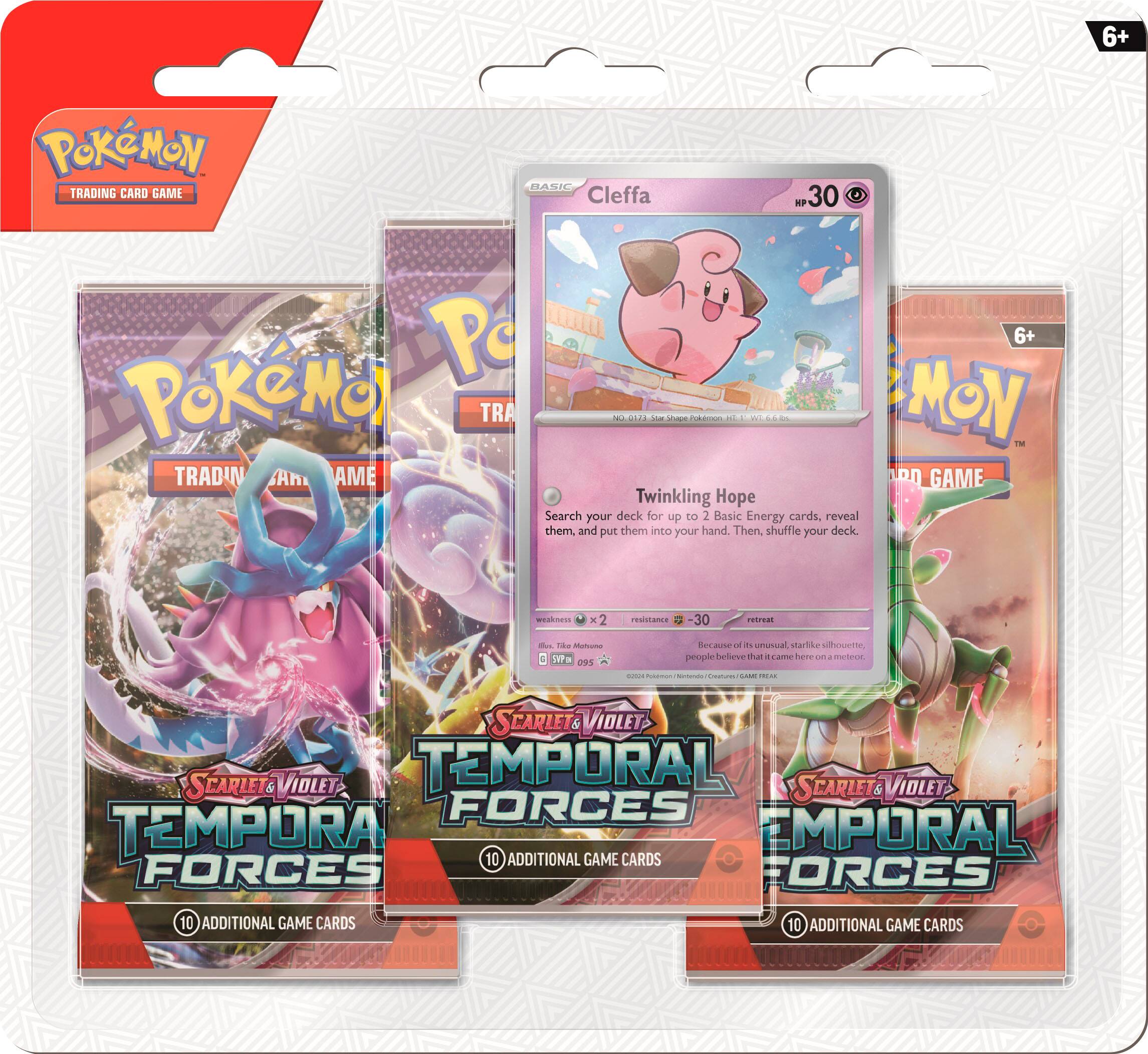 Angle. Pokémon - Pokémon TCG: Scarlet & Violet— Temporal Forces 3pk Booster - Styles May Vary.