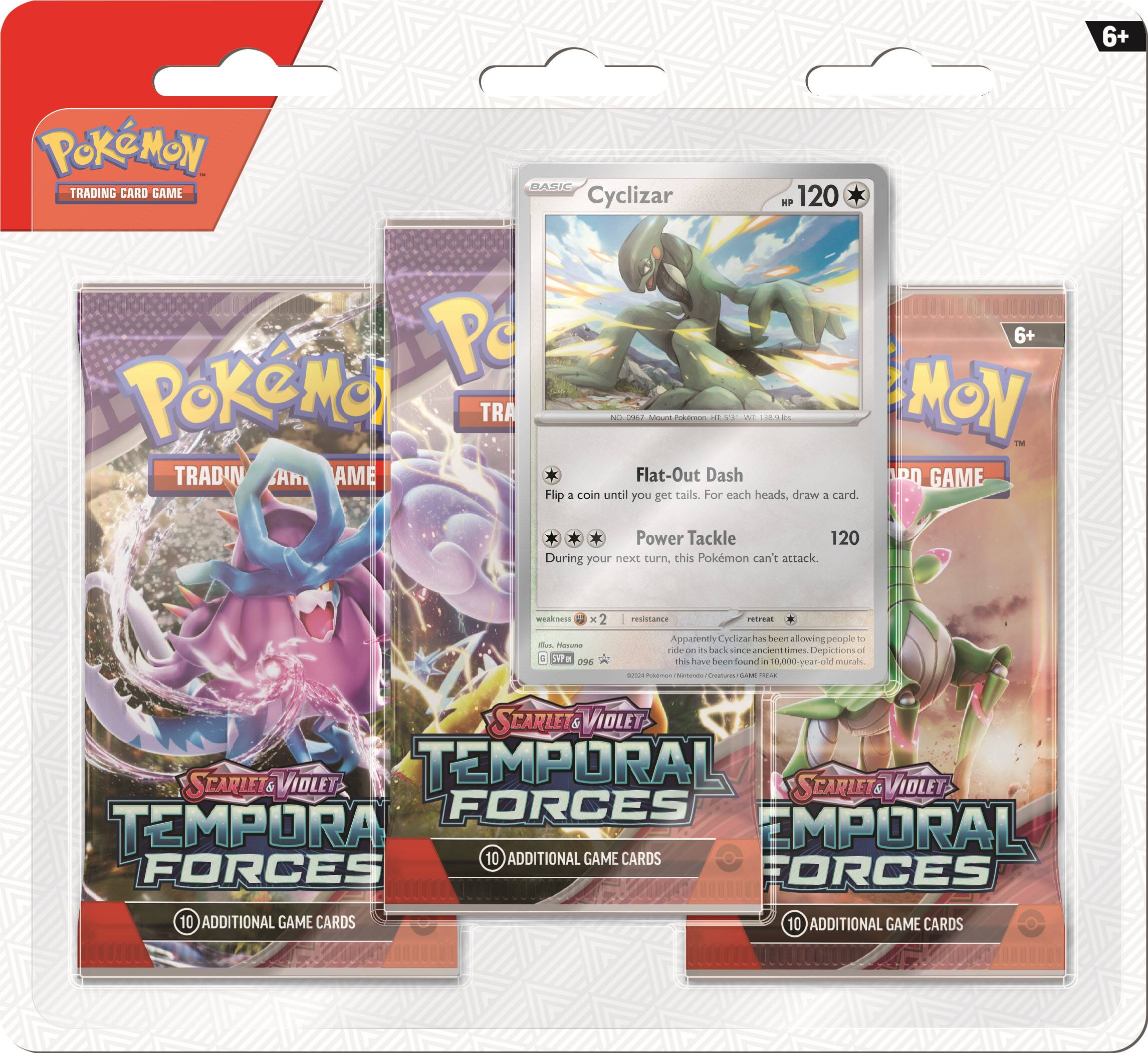 Left. Pokémon - Pokémon TCG: Scarlet & Violet— Temporal Forces 3pk Booster - Styles May Vary.