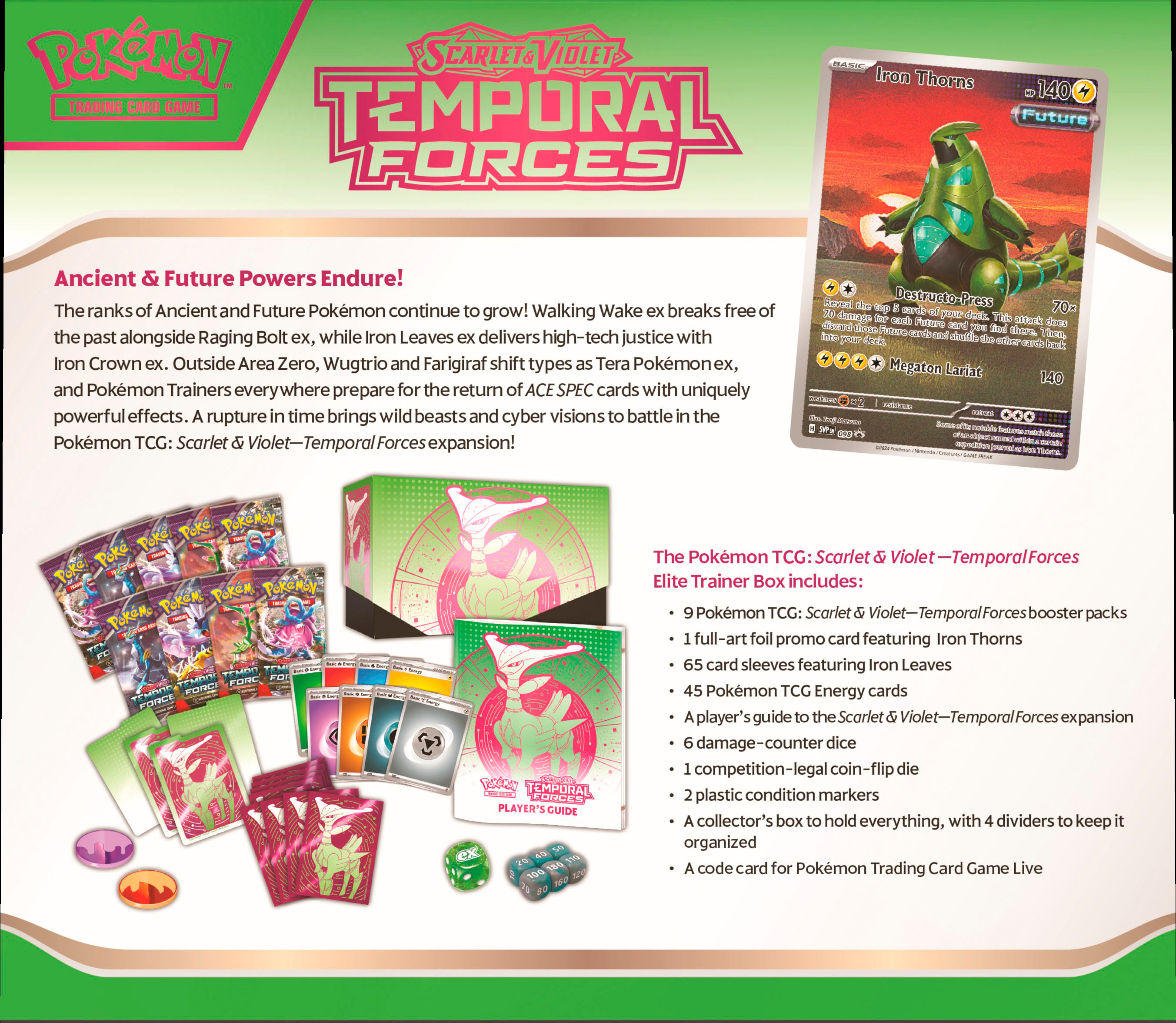 Temporal Forces - Elite Trainer Box (ETB) - Pokémon TCG: Scarlet & Vio