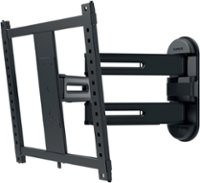 SANUS Elite - Advanced Full-Motion 4D + Shift TV Wall Mount for TVs 32"-65" up to 70 lbs - Shifts up to 6" for Perfect Placement - Black - Front_Zoom