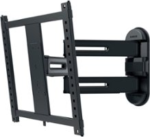 Sanus - Advanced Full-Motion 4D + Shift TV Wall Mount for TVs 32"-65" up to 70 lbs - Shifts 6" Up or Down for Perfect Placement - Black - Front_Zoom