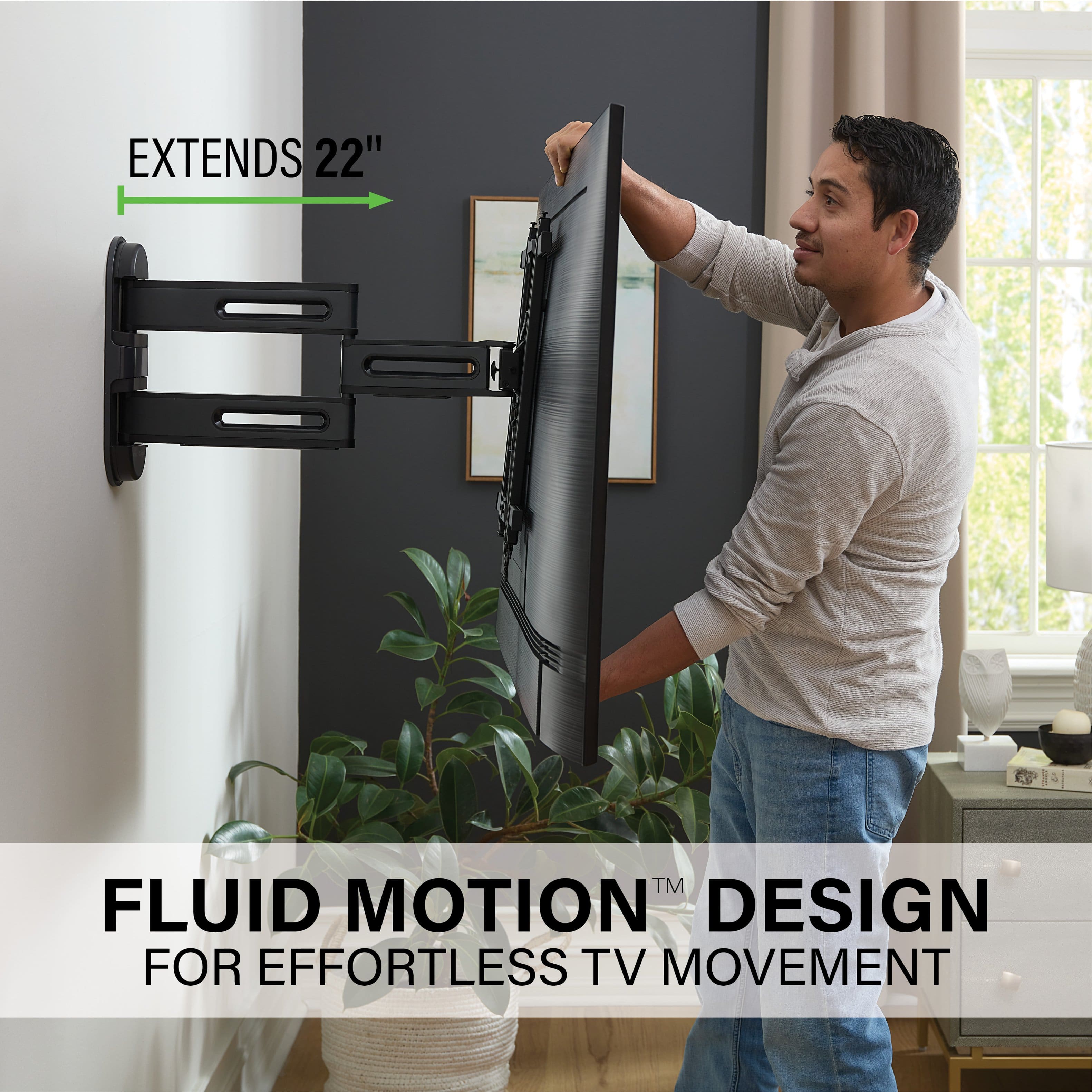 Fluid Motion Design for Effortless TV Movement.
