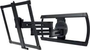 SANUS Elite - Advanced Full-Motion 4D + Shift TV Wall Mount for TVs 42"-90" up to 125 lbs - Shifts up to 8" for Perfect Placement - Black - Front_Zoom