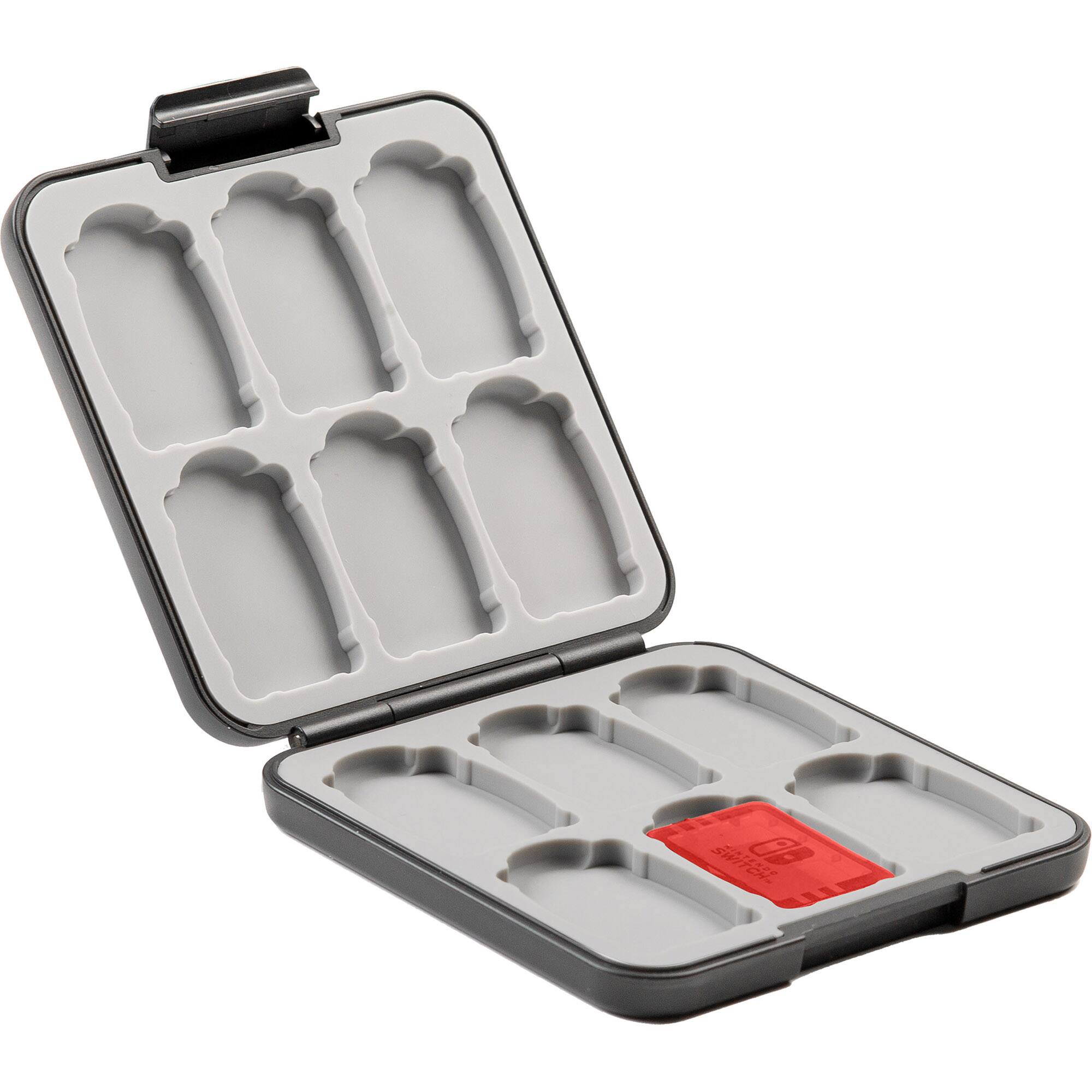 Alt View 14. RDS Industries - Nintendo Switch Game Traveler 12 Game Card Super Mario Case - Black.