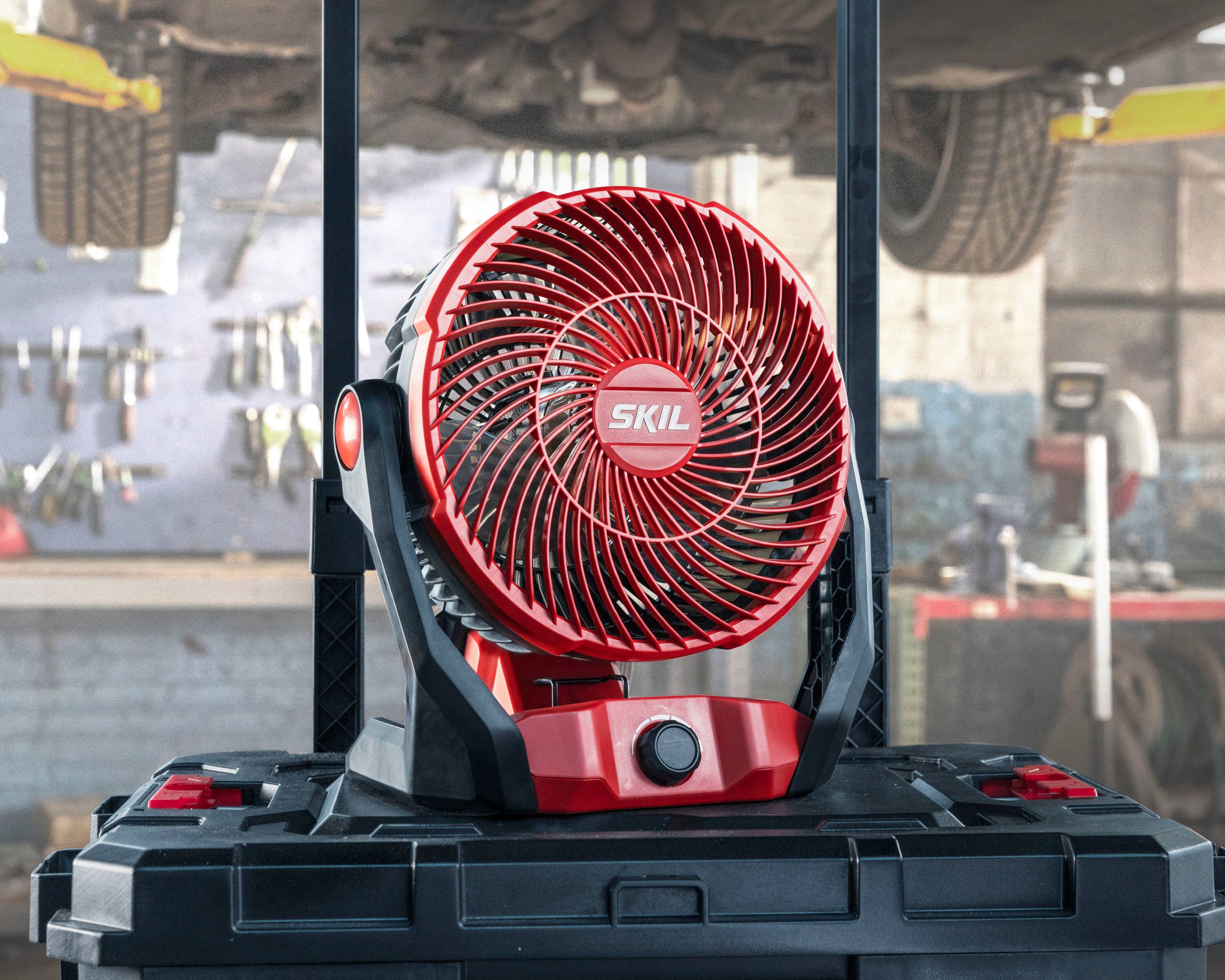 Alt View 11. Skil - SKIL 12/20V Multi Volt Brushless 7in. Fan, Tool Only - Red.