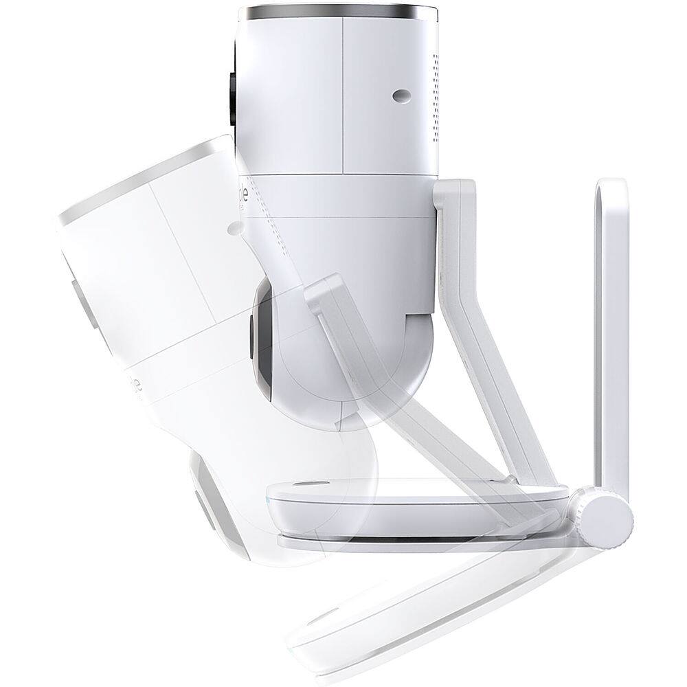 Alt View 11. Hubble Connected - Nursery Pal Dual Vision Smart Camera Wi-Fi Baby Monitor with AI Motion Tracking - White.