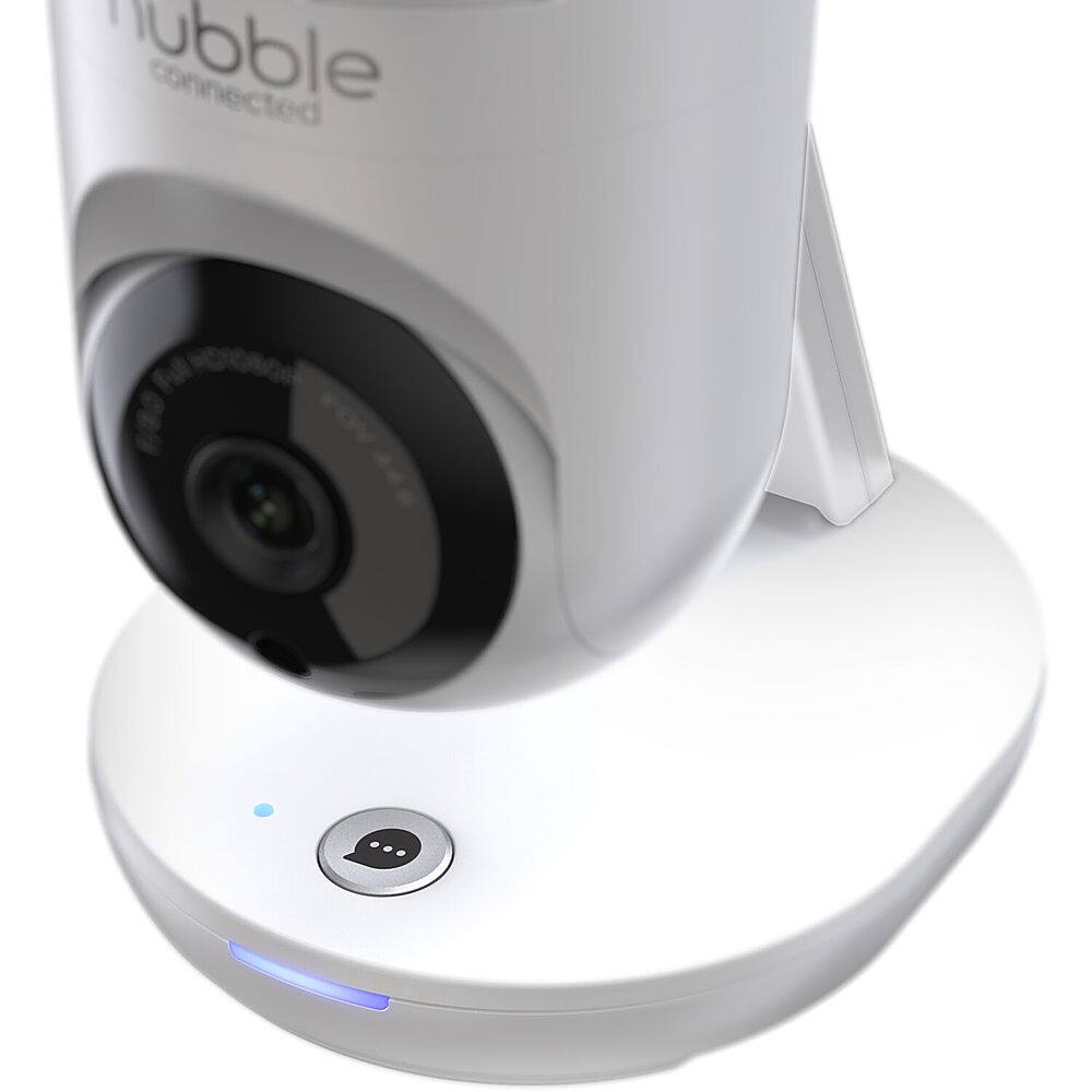 Alt View 17. Hubble Connected - Nursery Pal Dual Vision Smart Camera Wi-Fi Baby Monitor with AI Motion Tracking - White.