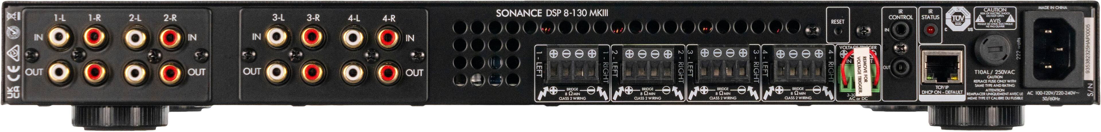 Alt View 11. Sonance - DSP 8-130 MKIII AMP - 1160W 8.0-Ch. Multi-Channel Amplifier With DSP (Each) - Black.