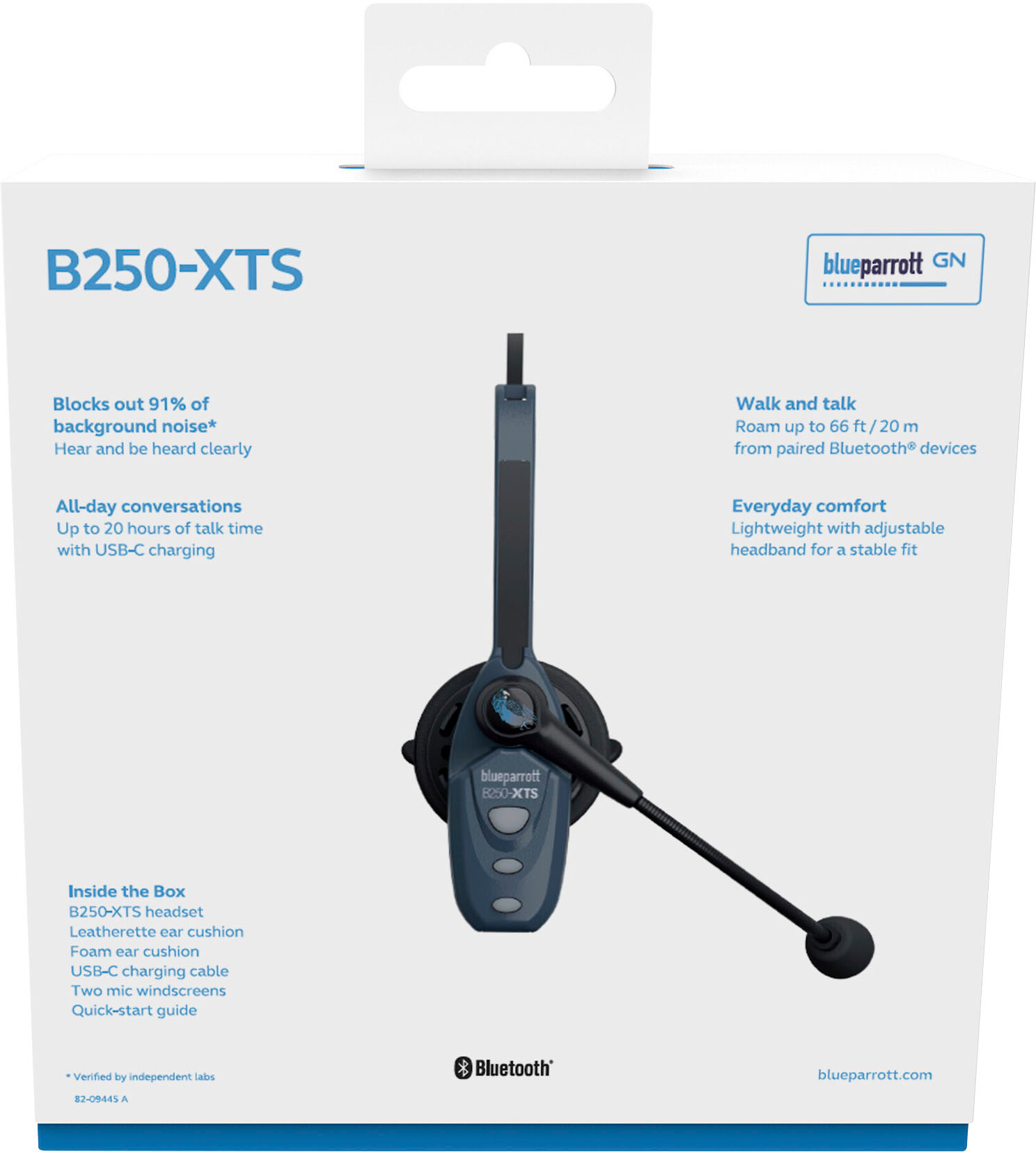 BlueParrott B250-XTS Noise-Cancelling Headset Blue 204426 - Best Buy
