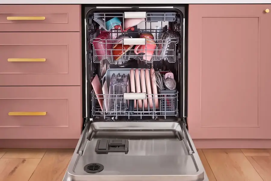 Alt View 16. KitchenAid - 24" Top Control Built-In Stainless Steel Tub Dishwasher with 3rd Rack, FreeFlex, 44 dBA - Stainless Steel With PrintShield Finish.