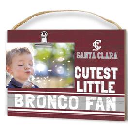 Jardine - Santa Clara Broncos 8'' x 10'' Cutest Little Team Logo Clip Photo Frame - Maroon