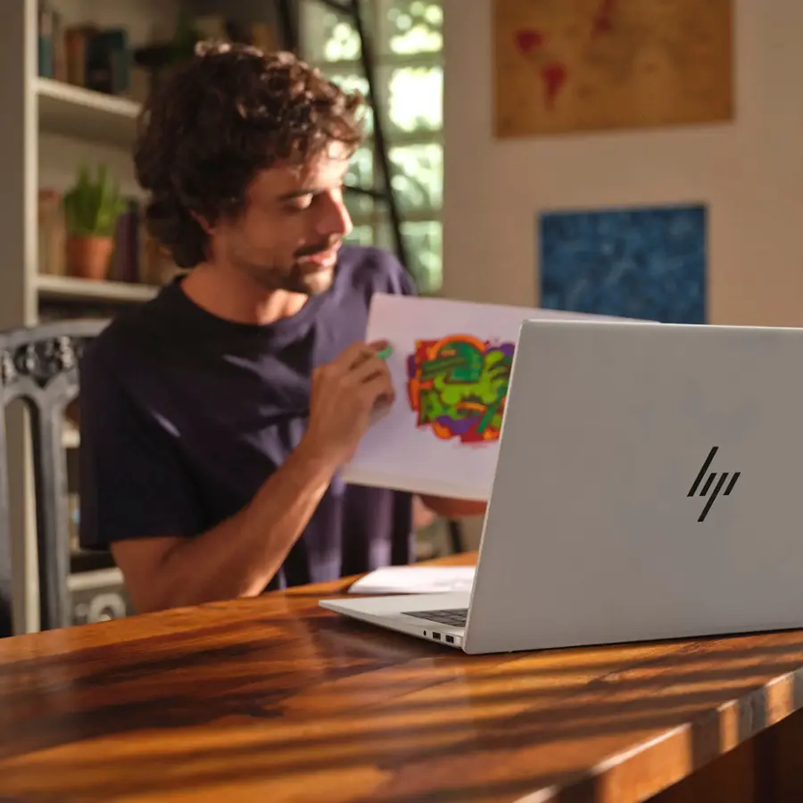 Alt View 13. HP - Envy 17.3" Full HD Touch-Screen Laptop - Intel Core Ultra 7 - 16GB Memory - 1TB SSD - Glacier Silver.