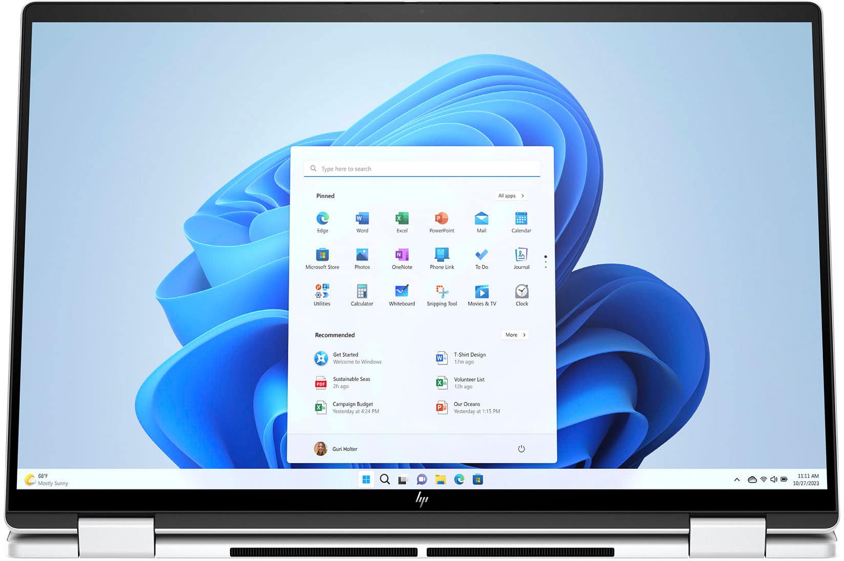 Alt View 4. HP - Envy 2-in-1 16" Wide Ultra XGA Touch-Screen Laptop - Intel Core Ultra 7 - 32GB Memory - 2TB SSD - Glacier Silver.