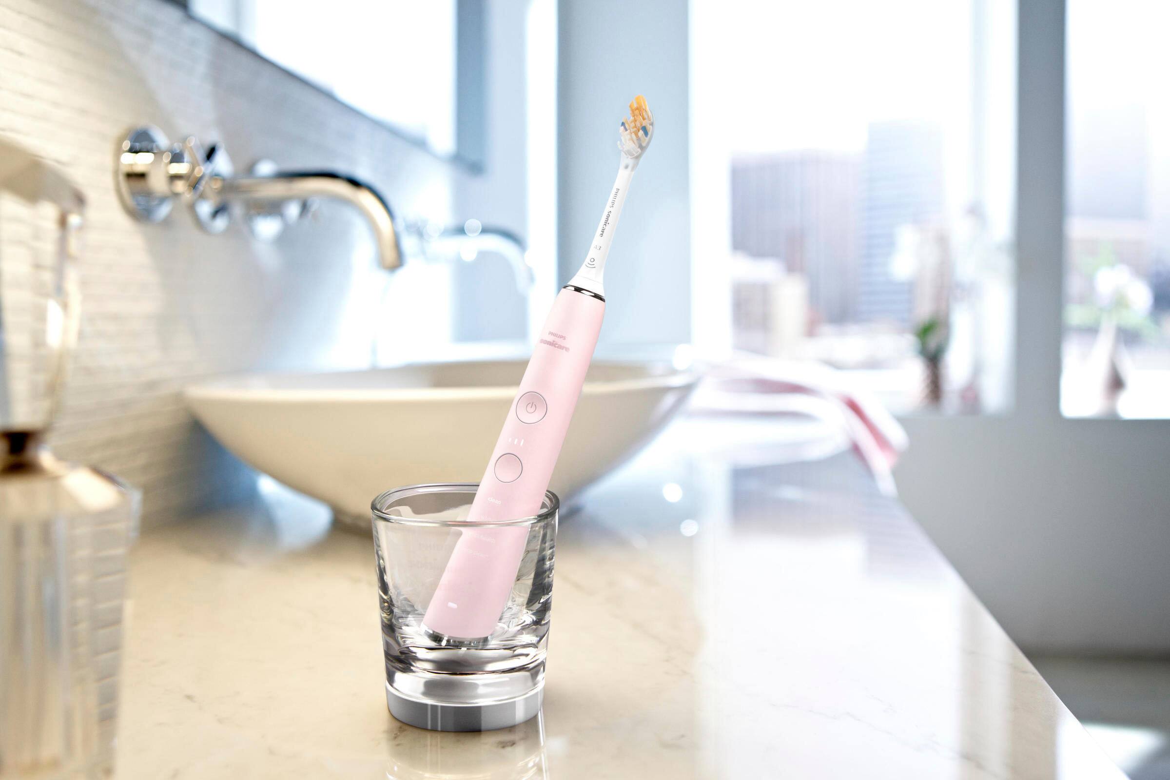 Alt View 13. Philips Sonicare - Philips Sonicare DiamondClean Smart Electric, Rechargeable Toothbrush for Complete Oral Care – 9300 Series - Pink.