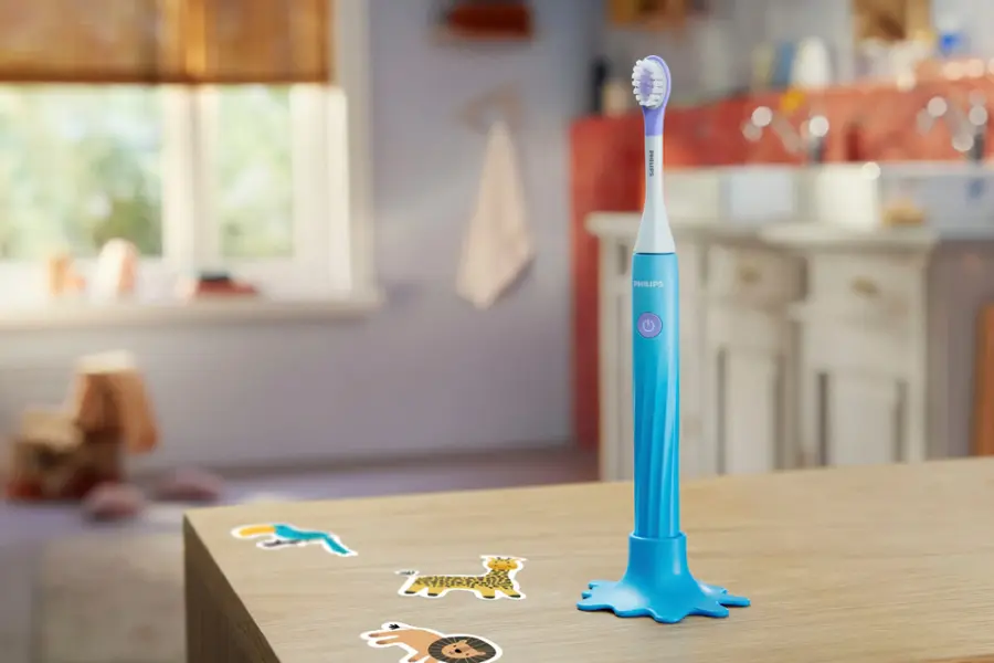 Alt View 23. Philips - Philips One for Kids Battery Toothbrush - Gradient Blue Fade.