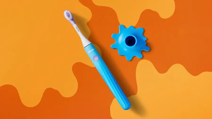 Alt View 24. Philips - Philips One for Kids Battery Toothbrush - Gradient Blue Fade.