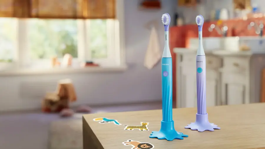 Alt View 25. Philips - Philips One for Kids Battery Toothbrush - Gradient Blue Fade.