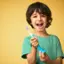 Left. Philips - Philips One for Kids Battery Toothbrush - Gradient Blue Fade.